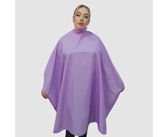 Изображение  Hairdressing cape lavender (Velcro) waterproof Nibano 4900.LL