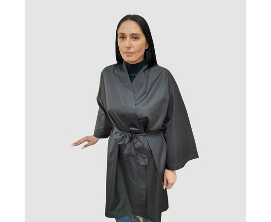 Изображение  Protective robe-kimono black waterproof p. M-L Nibano 4904.BL-m-l, Size: M-L, Color: black