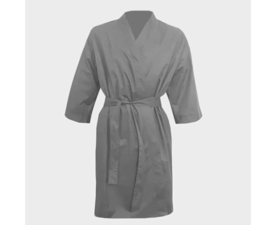 Изображение  Protective robe-kimono dark gray waterproof M-L Nibano 4904.DGML, Size: M-L, Color: dark grey