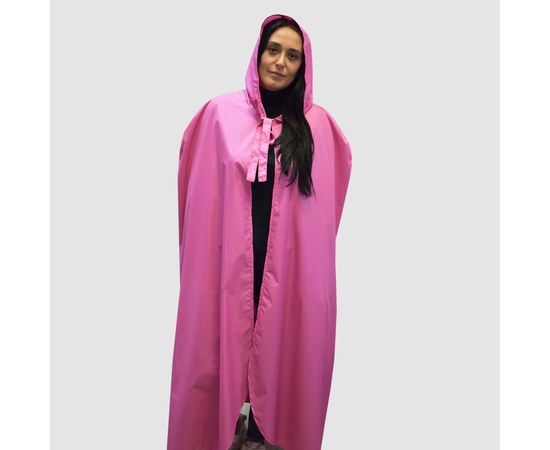 Изображение  Hooded cape pink waterproof Nibano 4905.PI
