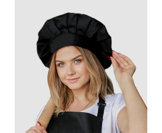 Изображение  Chef's hat black Nibano 6600.BL-0, Color: black