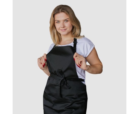 Изображение  Classic Waterproof apron with pockets black Nibano 2023.BL-0