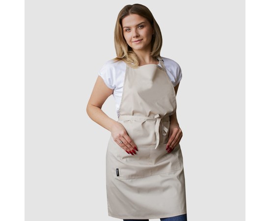 Изображение  Classic Waterproof apron with pockets cream Nibano 2023.CR-0