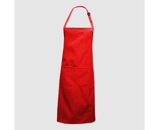 Изображение  Classic Waterproof apron with pockets red Nibano 2023.RE-0