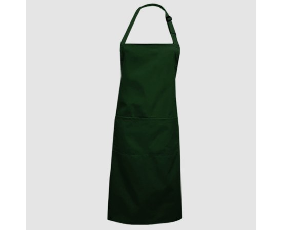Изображение  Classic Waterproof apron with pockets dark green Nibano 2023.BG-0