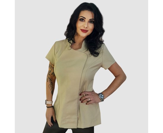 Изображение  Women's tunic Roma beige 2XS Nibano 4801.BE.XXS, Size: 2XS, Color: beige