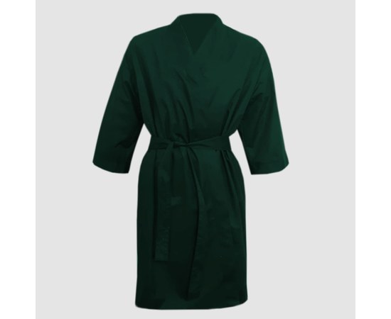 Изображение  Защитный халат-кимоно темно-зеленый водонепроницаемый р. M-L Nibano 4904., Размер: M-L, Цвет: темно-зеленый