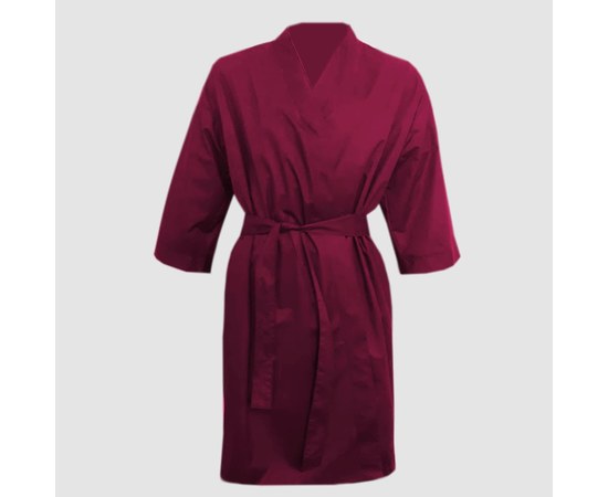 Изображение  Protective robe-kimono burgundy water-resistant XL-2XL Nibano 4904.BUXL2XL, Size: XL-2XL, Color: burgundy