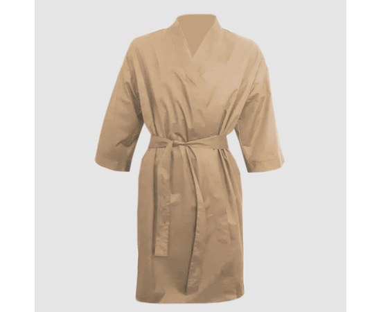 Изображение  Protective robe-kimono cappuccino waterproof XL-2XL Nibano 4904.CAXL2XL, Size: XL-2XL, Color: капучино