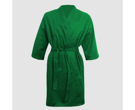 Изображение  Защитный халат-кимоно зеленый водонепроницаемый р. M-L Nibano 4904., Размер: M-L, Цвет: зеленый