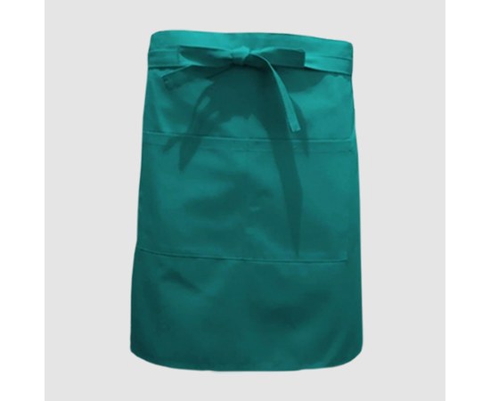Изображение  Knee-length apron dark turquoise Nibano 1023.TL-0