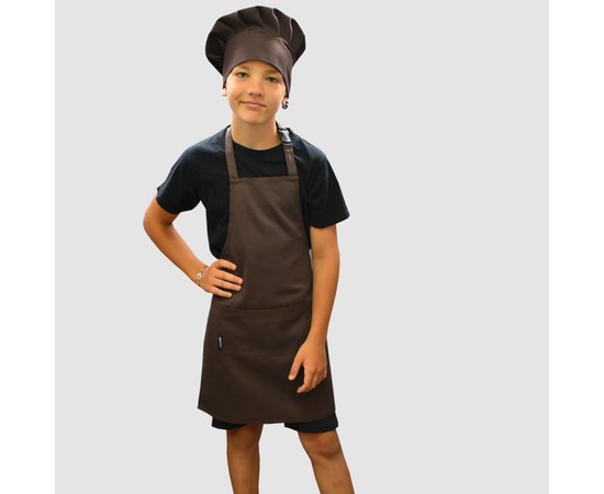 Изображение  Children's apron brown 2-6 years Nibano 2083.BR-0