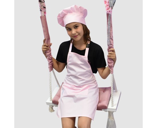 Изображение  Children's apron pink 2-6 years Nibano 2083.PI-0