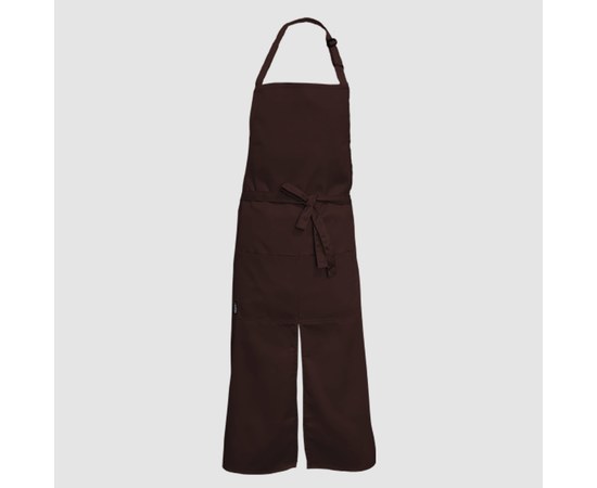 Изображение  Long apron with cut brown Nibano 2143.BR-0