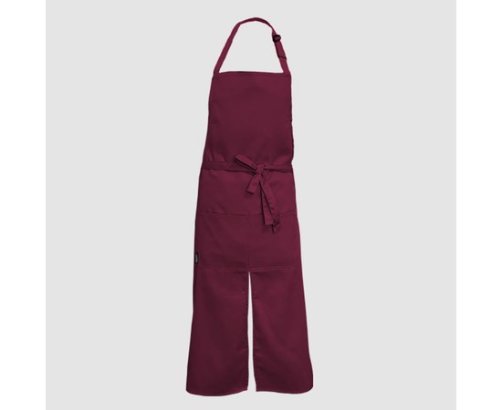 Изображение  Long apron with cut burgundy Nibano 2143.BU-0