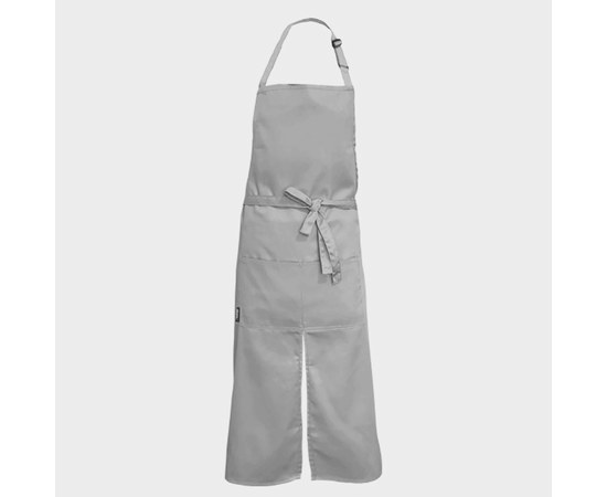 Изображение  Long apron with cut light gray Nibano 2143.LG-0