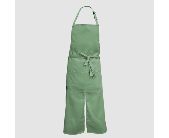 Изображение  Long apron with cut olive Nibano 2143.OL-0