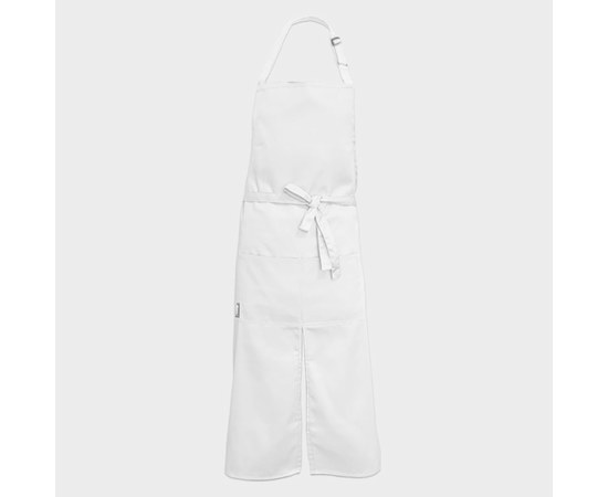 Изображение  Long apron with cut white Nibano 2143.WH-0