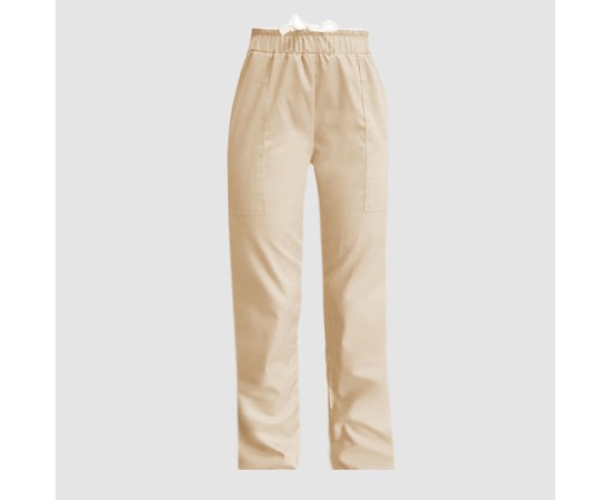 Изображение  Women's trousers cream S Nibano 3006.CR-1, Size: S, Color: cream