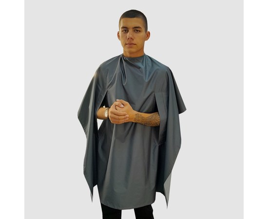 Изображение  Cape with slits Madrid dark gray (Buttons) waterproof Nibano 4903.DG-0