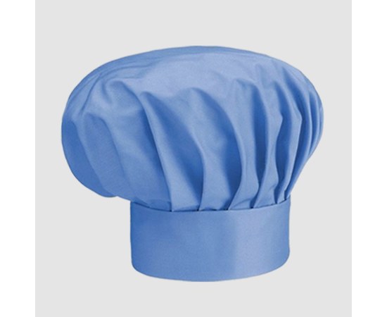 Зображення  Дитяча шапка шеф-кухаря світло-синя Nibano 6610.LB-0, Колір: светло-синий