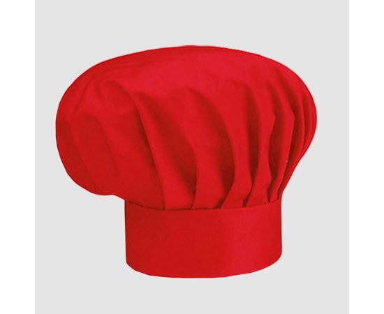 Изображение  Шапка шеф-повара красная Nibano 6600.RE-0, Цвет: красный