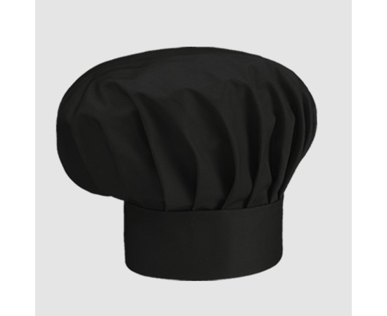 Изображение  Детская шапка шеф-повара черная Nibano 6610.BL-0, Цвет: черный