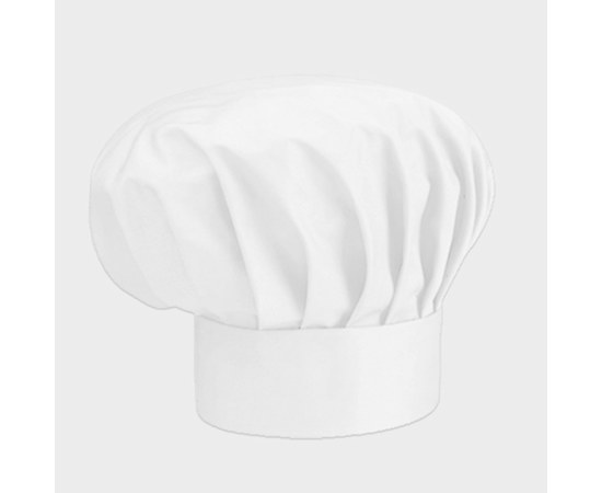 Зображення  Дитяча шапка шеф-кухаря біла Nibano 6610.WH-0, Колір: білий