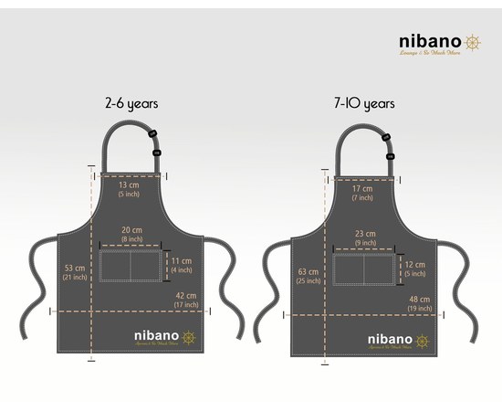 Изображение 2 Детский фартук фиолетовый р. 2-6 лет Nibano 2083.PU