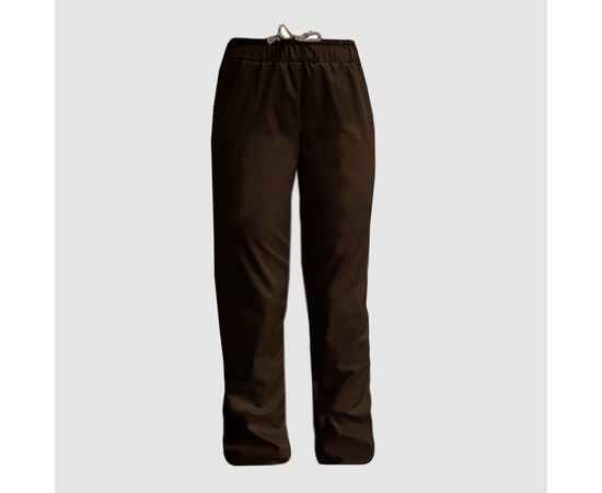 Изображение  Women's trousers for beauty salons brown L Nibano 3008.BR-3