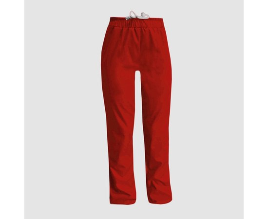 Изображение  Women's trousers for beauty salons red L Nibano 3008.RE-3