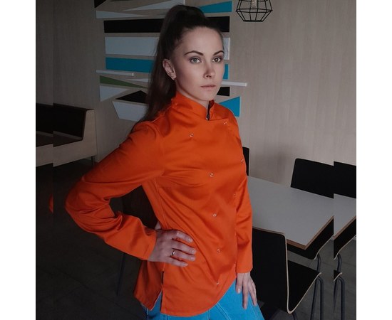 Изображение 2 Women's coat long sleeve orange XS Nibano 4101.OR-0, Size: XS, Color: оранжевый