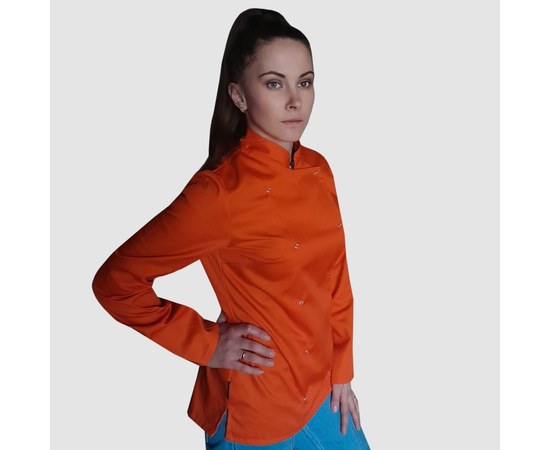 Изображение  Women's coat long sleeve orange 2XL Nibano 4101.OR-5, Size: 2XL, Color: оранжевый