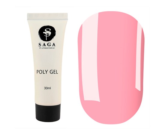 Изображение  Poly gel Saga Poly Gel (new design) № 04 pink, 30 ml, Volume (ml, g): 30, Color No.: 4
