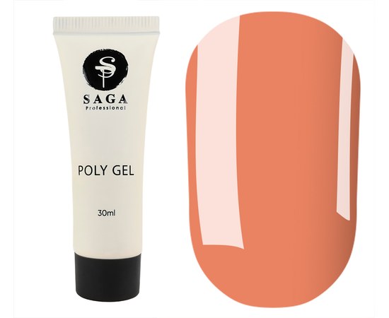 Изображение  Poly gel Saga Poly Gel (new design) № 08 coral, 30 ml, Volume (ml, g): 30, Color No.: 8