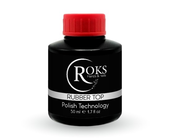 Изображение  Top for gel polish Roks Rubber Top, 50 ml, Volume (ml, g): 50
