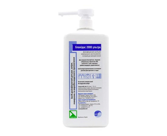 Изображение  Blanidas 2000 ultra 1000 ml - disinfection of hands and surfaces, Blanidas, Volume (ml, g): 1000