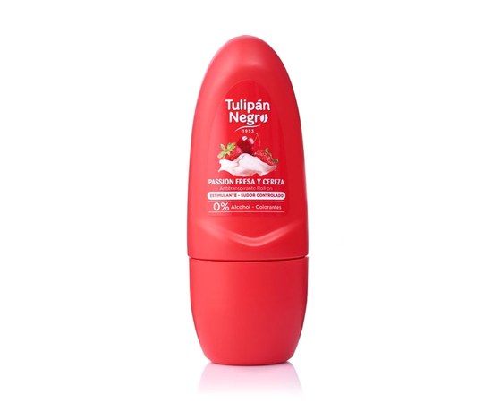 Изображение  Roll-on deodorant Tulipan Negro Strawberry and cherry, 50 ml