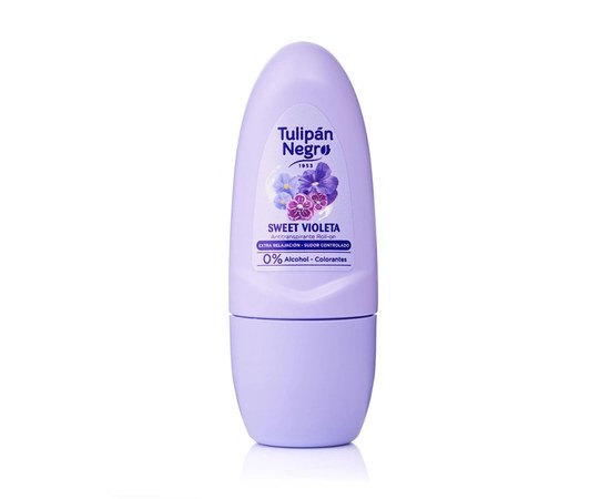 Изображение  Roll-on deodorant Tulipan Negro Sweet violet, 50 ml