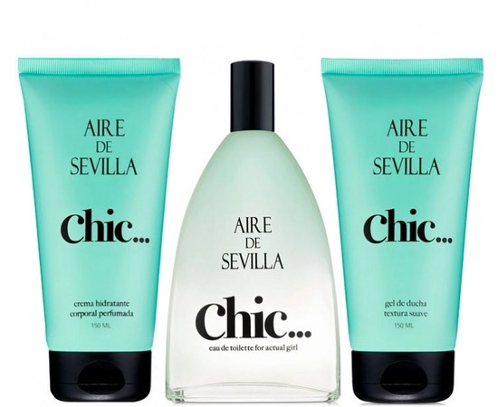 Зображення  IES Набір жін "Aire de Sevilla CHIC"  (т/вода, крем тіло, гель душ)