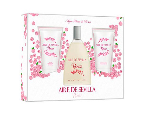 Изображение  IES Набір жін "Aire de Sevilla ROSAS FRESCAS" (т/вода, крем тіло, гель душ)