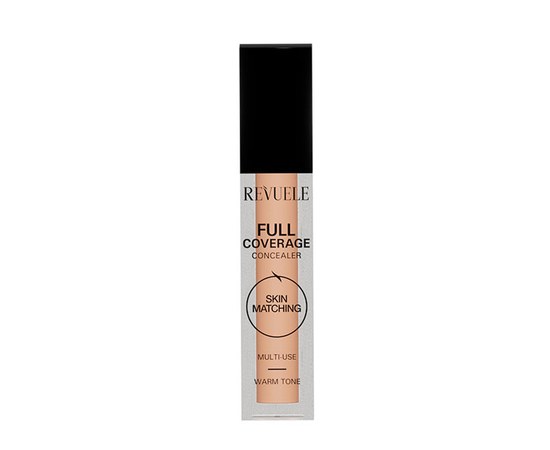 Изображение  Liquid concealer Revuele Full Coverage warm tone, 5 ml, Volume (ml, g): 5, Color No.: Теплый