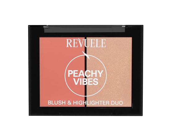 Изображение  Duo palette of blush and highlighter Revuele Peach mood, 8 g
