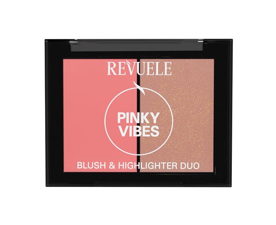 Изображение  Duo palette of blush and highlighter Revuele Pink mood, 8 g