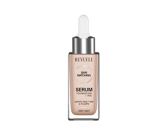 Изображение  Тональный крем-сыворотка Revuele Serum Foundation +HA светлый, 30 мл, Объем (мл, г): 30, Цвет №: very light