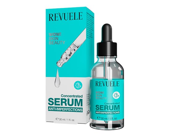 Изображение  Concentrated facial serum Revuele WOW! Skin Beauty against skin imperfections, 30 ml
