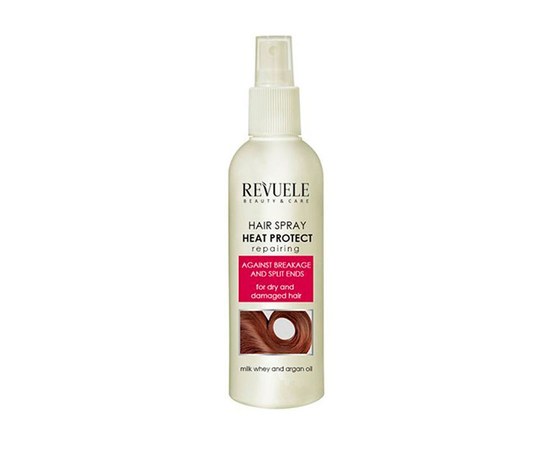 Изображение  Thermal protective hair spray Revuele Heat Protect restoring, 200 ml