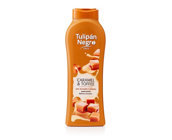 Изображение  Shower gel Tulipan Negro Caramel Toffee Caramel and toffee, 650 ml