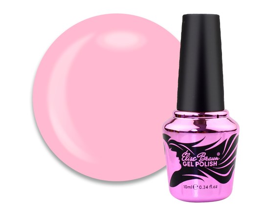 Изображение  База камуфлирующая для гель-лака Elise Braun Cover Base №35 цветочный розовый, 10 мл, Объем (мл, г): 10, Цвет №: 035
