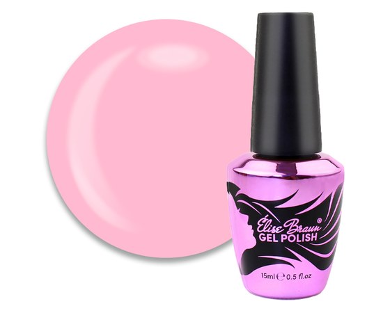 Изображение  База камуфлирующая для гель-лака Elise Braun Cover Base №35 цветочный розовый, 10 мл, Объем (мл, г): 15, Цвет №: 035